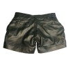 Women Genuine Leather Black Short Ladies New Short Pant